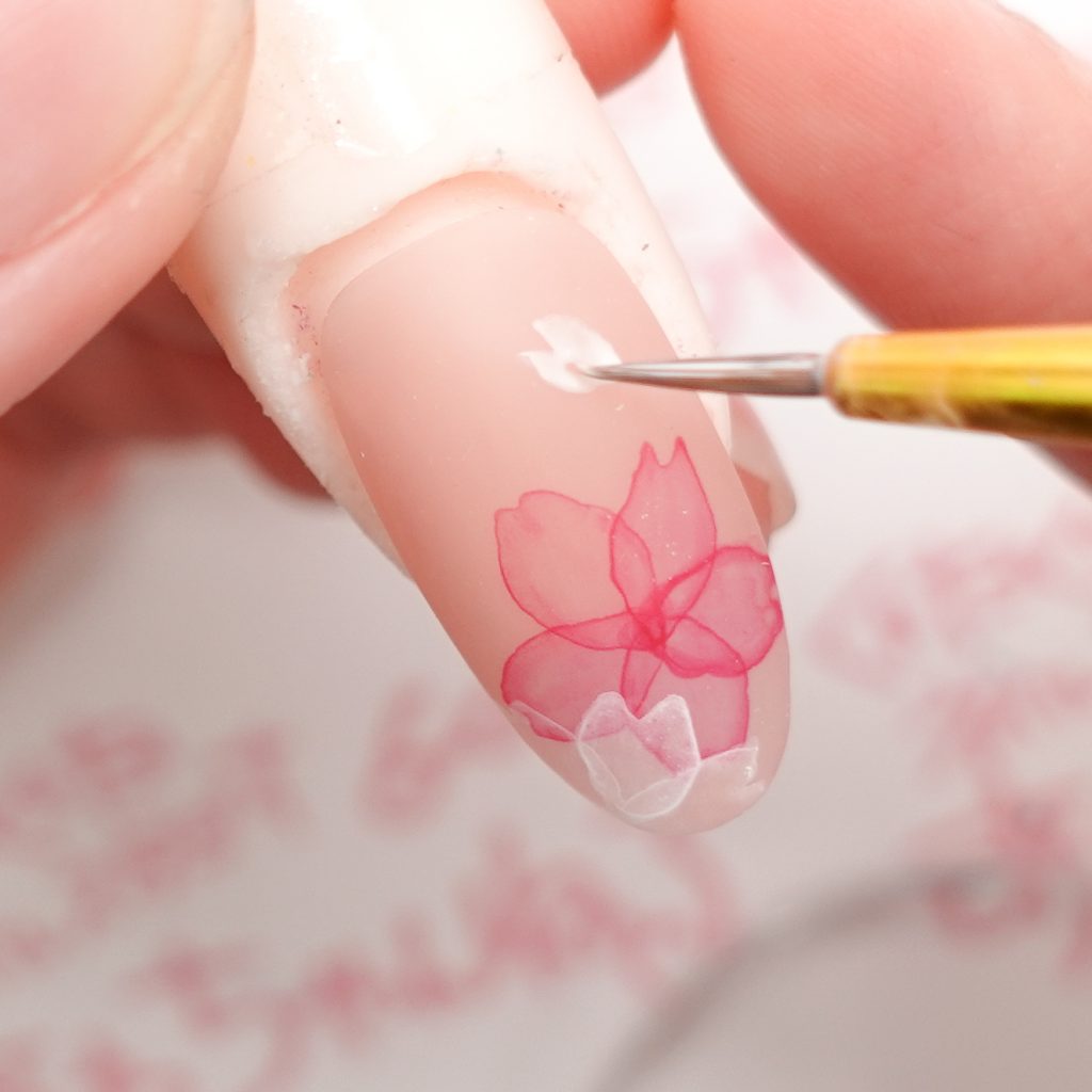 絵の具で作る桜ネイルのやり方！