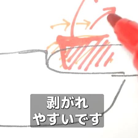 「これ何?」甘皮の白い段差の正体…?